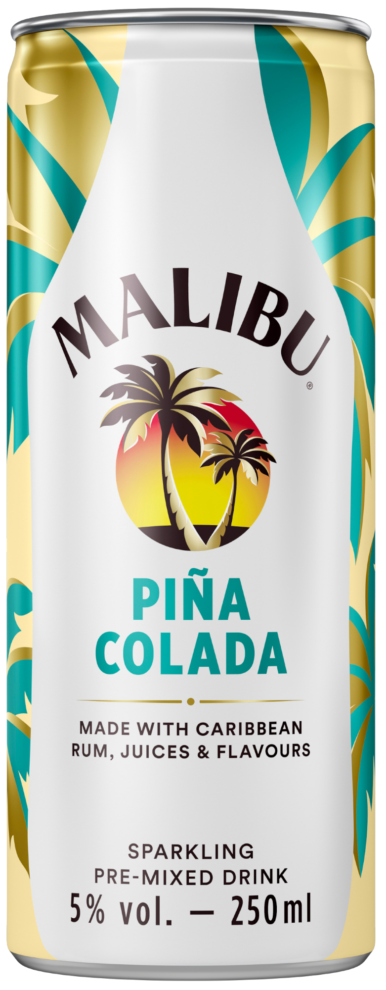 Malibu  Pina Colada blik Tray 12x25 cl 5%