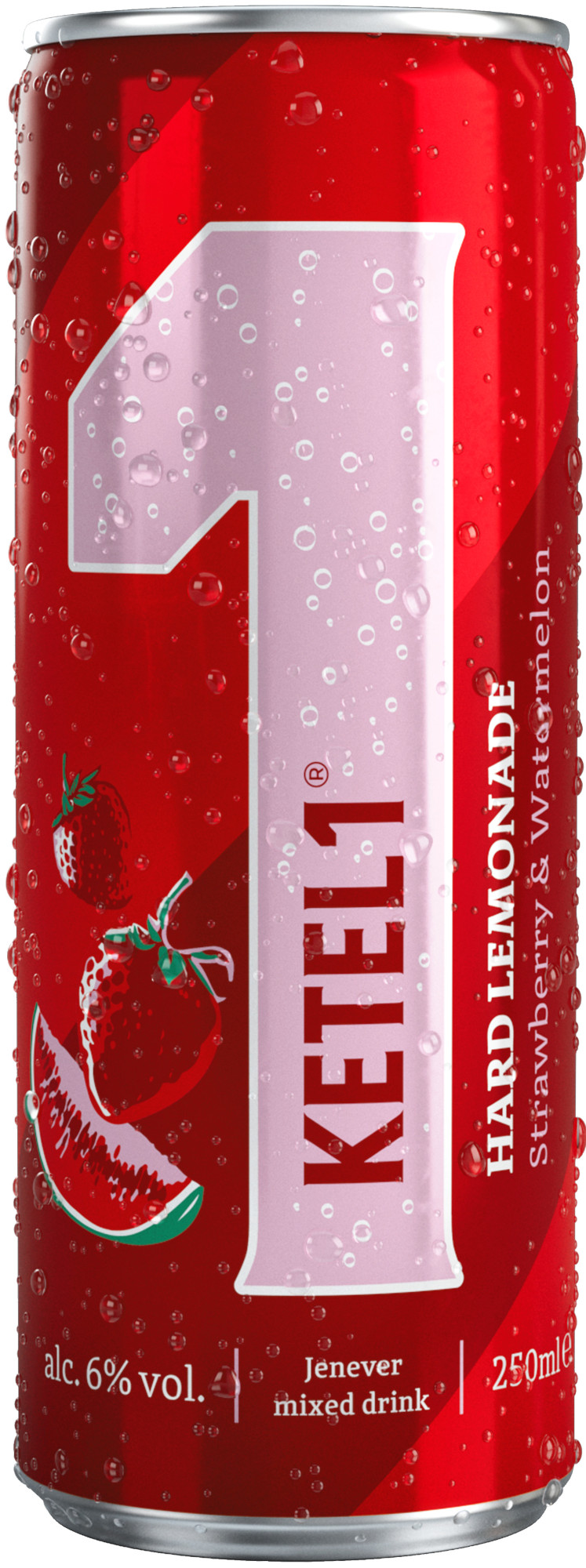 Ketel 1 Strawb.  Watermel. blik Tray 12x25 cl 6%