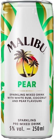 Malibu  Pear blik Tray 12x25 cl 5%