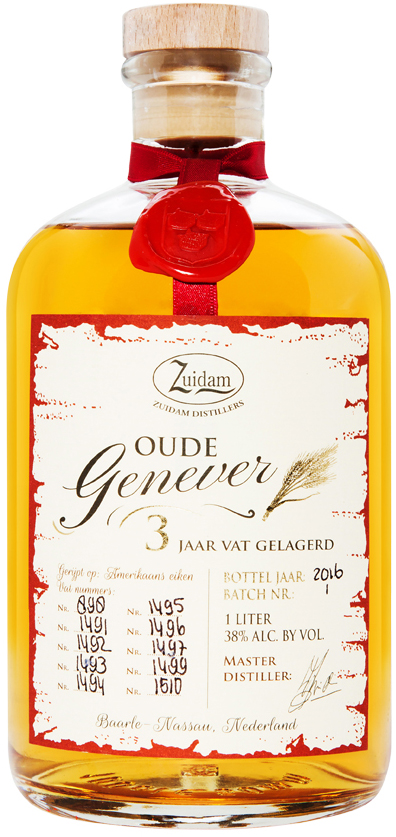 Zuidam Oude Jenever 3Y Fles 100 cl 38%