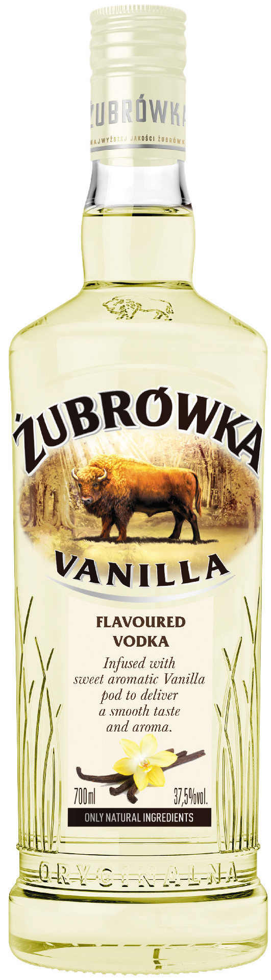 Zubrowka Vanilla Vodka Fles 70 cl 35%