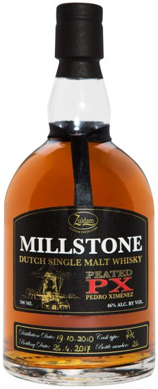 Zuidam Millstone Peated PX Fles 70 cl 46%