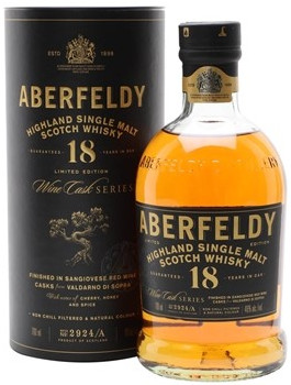 Aberfeldy Malt 18Y Sangiovese Fles 70 cl 46%