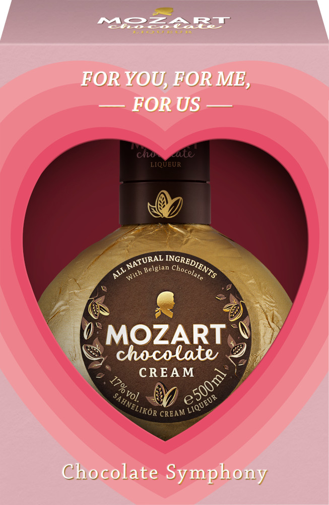 Mozart Chocolate Cream Heart GV Fles 50 cl 17%