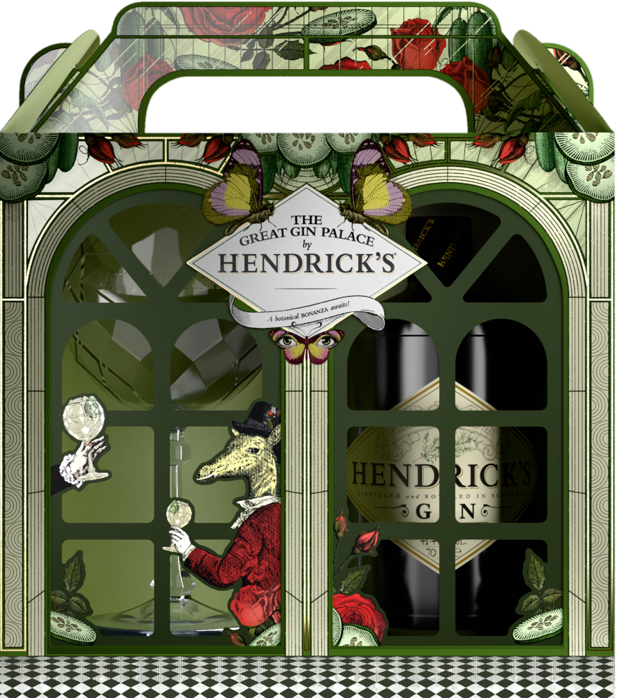Hendrick's Gin GV + glas Fles 70 cl 41,4%