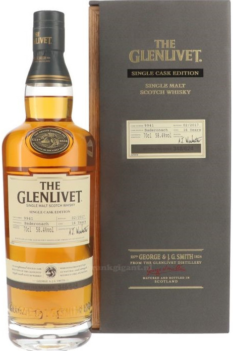 Glenlivet Single Cask Baderonach Fles 70 cl 58,4%