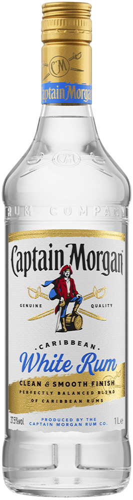 Captain Morgan White Rum Fles 100 cl 37,5%