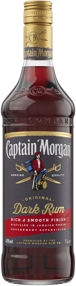 Captain Morgan Dark Rum Fles 100 cl 40%