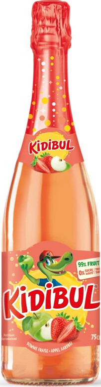 Kidibul Pomme - Fraise Fles 75 cl