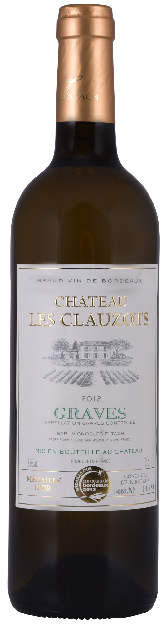 Ch. Les Clauzots Graves Fles 75 cl 12,5%