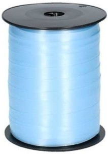 Krullint 10 mm pastel lichtblauw Rol 1x250 mtr