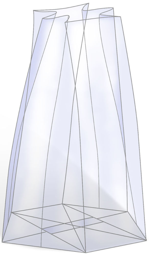 Diamantzak Harm. normaal Stuk 9,4 cm