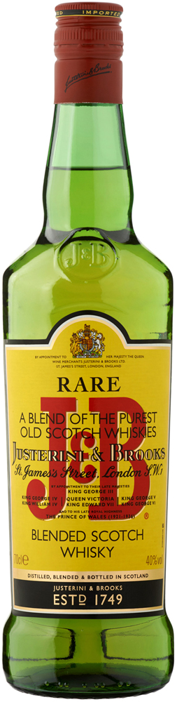 J  B Justerini  Brooks (VM) Fles 70 cl 40%