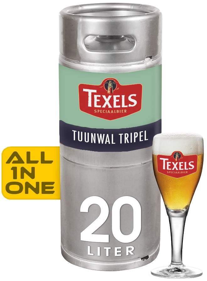 Texels Tuunwal Tripel AIO Fust 20 ltr 8,5%