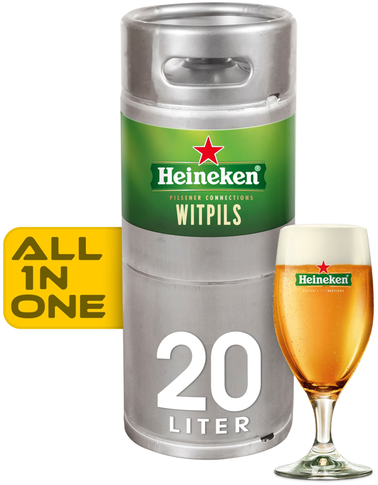 Heineken Witpils AIO Fust 20 ltr 5,5%