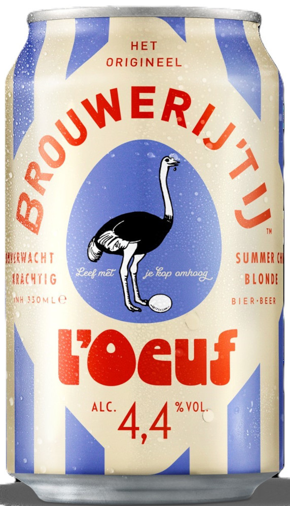 Brouwerij 't IJ L'Oeuf blik Doos 12x33 cl 4,4%