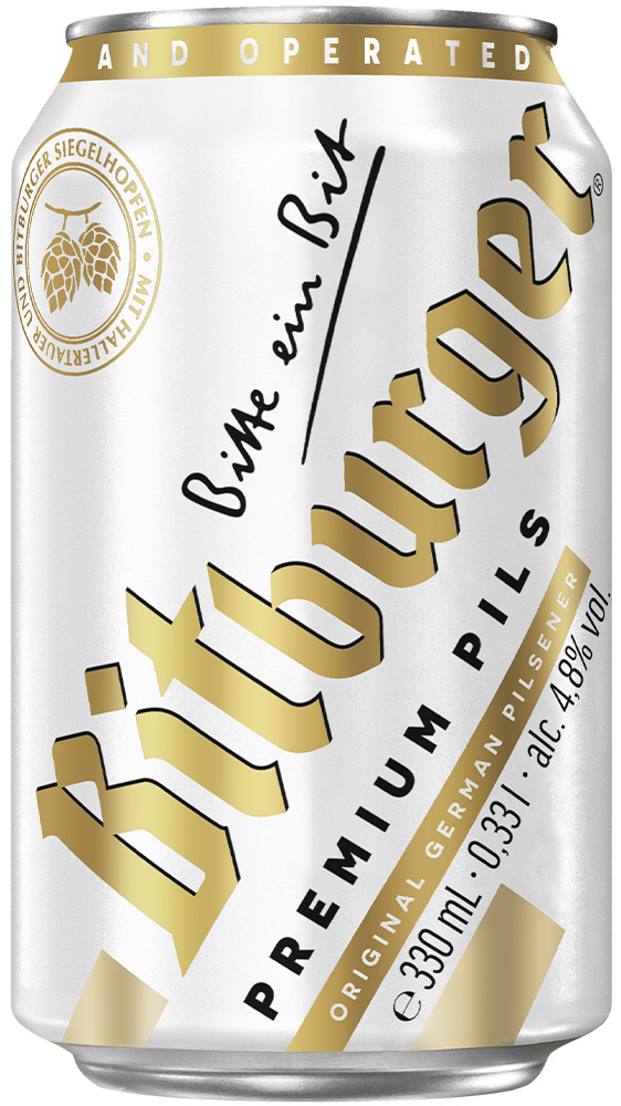 Bitburger Pils blik Tray 4x6x33 cl 4,8%
