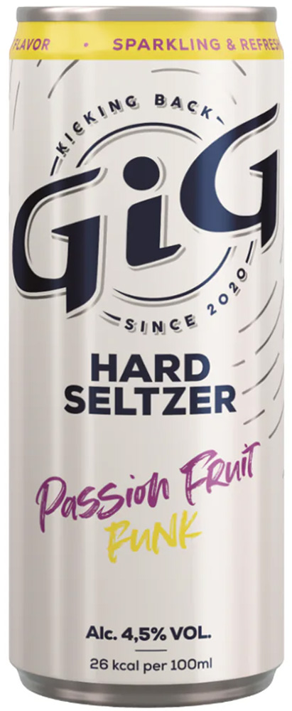 GIG Hard Seltz Passionfr. blik Tray 12x25 cl 4,5%