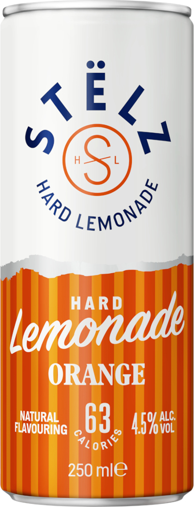 STELZ Hard Lemonade Orange blik Tray 12x25 cl 4,5%