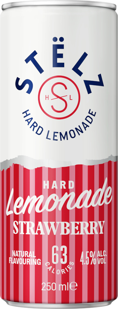 STELZ Hard Lemonade Straw. blik Tray 12x25 cl 4,5%