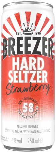 Breezer Hard Selt. Strawber. blik Tray 12x25 cl 4%