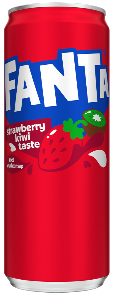 Fanta Strawberry Kiwi Sleek blik Tray 24x33 cl