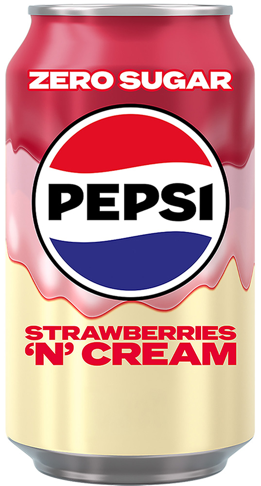 Pepsi Cream Strawberry blik Tray 12x33 cl