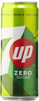 Seven Up Zero Sleek blik Tray 24x33 cl