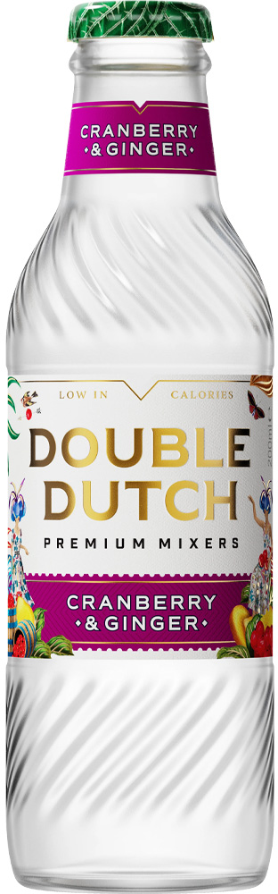 Double Dutch Cranberry-Ginger Tray 24x20 cl