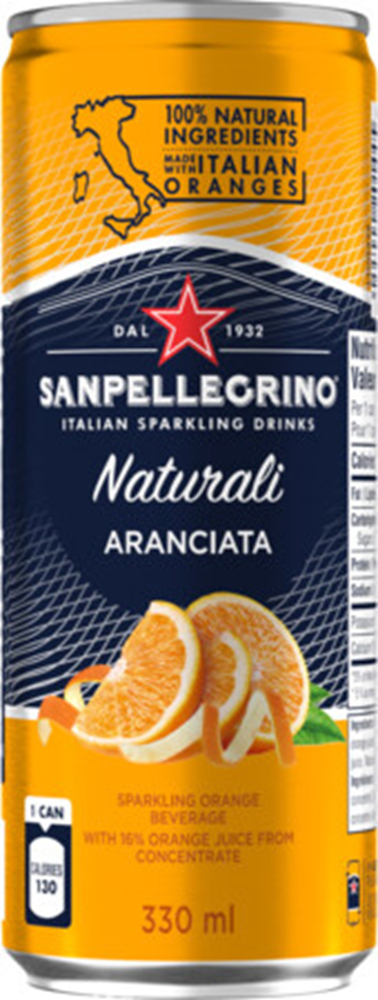 San Pellegrino Aranciata blik Tray 12x33 cl