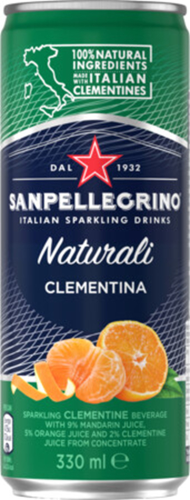 San Pellegrino Clementina blik Tray 12x33 cl