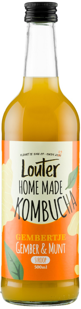 Louter Siroop Komb. Gemb. & Munt Bio Doos 6x70 cl