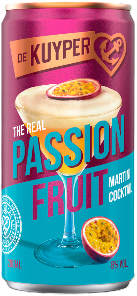 Kuyper Passionfruit Martini blik Doos 12x20 cl 8%