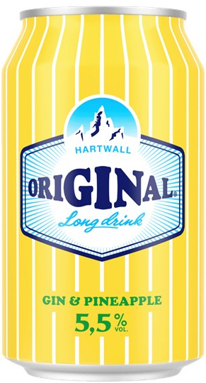Original Gin & Pineapple blik Tray 24x33 cl 5,5%