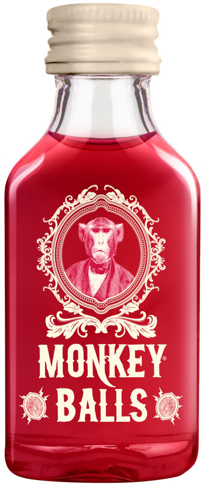 Monkey Balls Shot Omdoos 10x10x2 cl 12,5%