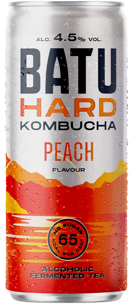 Batu Hard Kombucha Peach blik Tray 12x25 cl 4,5%