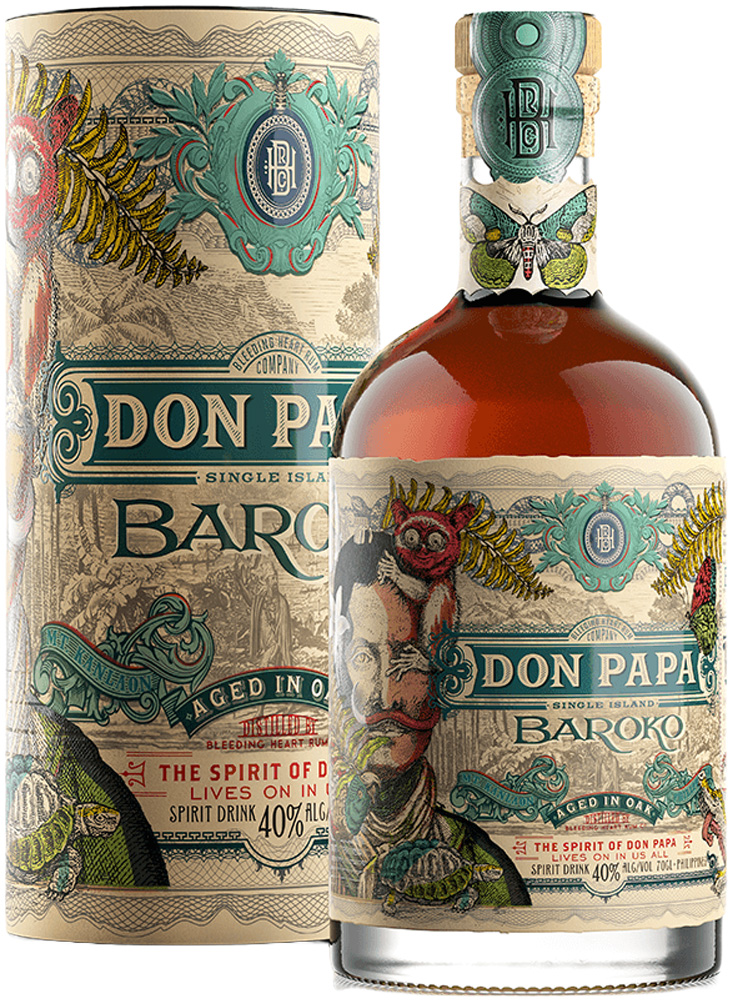 Don Papa Baroko + Canister Fles 70 cl 40%