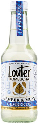 Louter Kombucha Gember & Munt Doos 12x25 cl