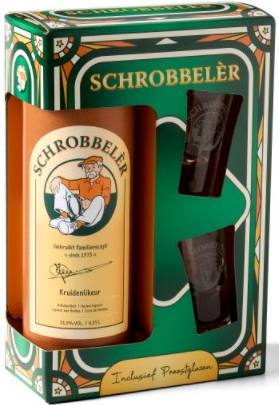 Schrobbeler GV +2 shotglazen Fles 35 cl 21,5%