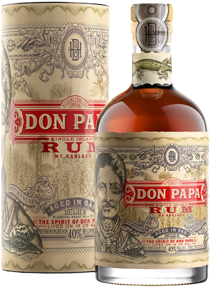 Don Papa Single Island + Canister Fles 70 cl 40%