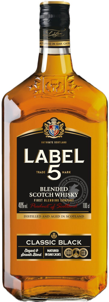 Label 5 Scotch Whisky Fles 100 cl 40%