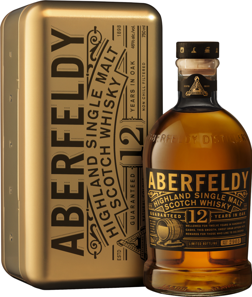 Aberfeldy 12Y Gold Giftbox Fles 70 cl 40%